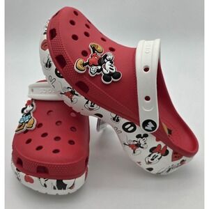 Disney Mickey & Minnie‎ Mouse Crocs Women's Size 8 New With Tags #0183